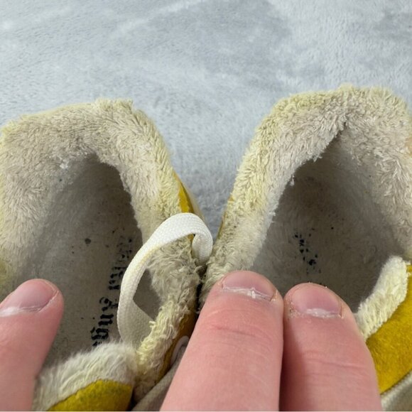 Palm Angels Snow Low Top Yellow Suede Chunky Sneakers Women's Sz 3 US/2 UK/36 EU - Picture 10 of 14